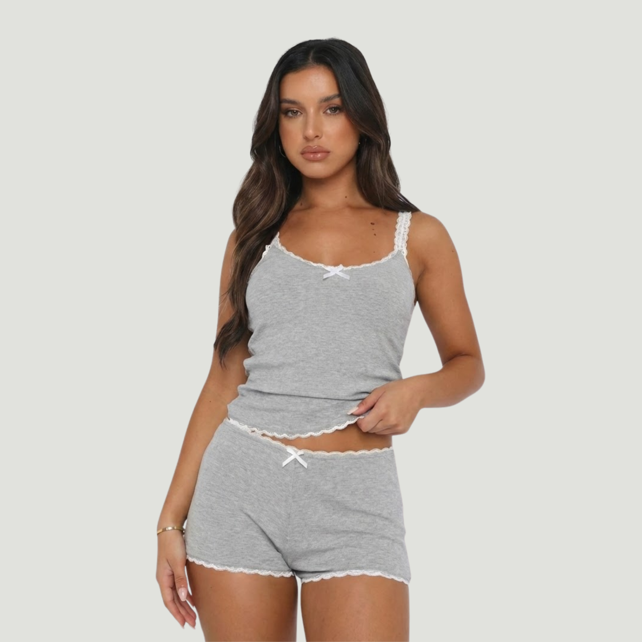 סט פיג'מה קצרה